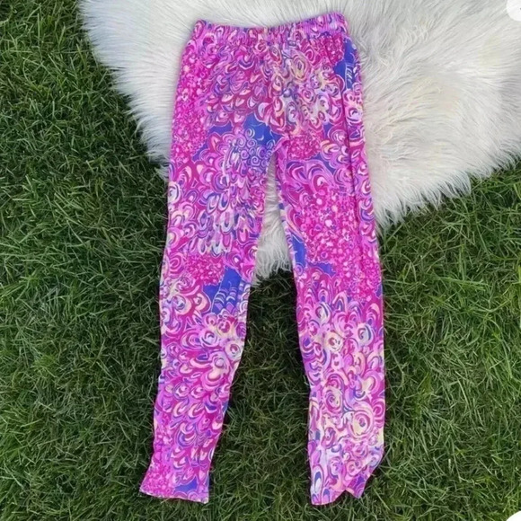 Lilly Pulitzer Pants - Lilly Pulitzer xxs pink purple pull up lagoon Lola pants
